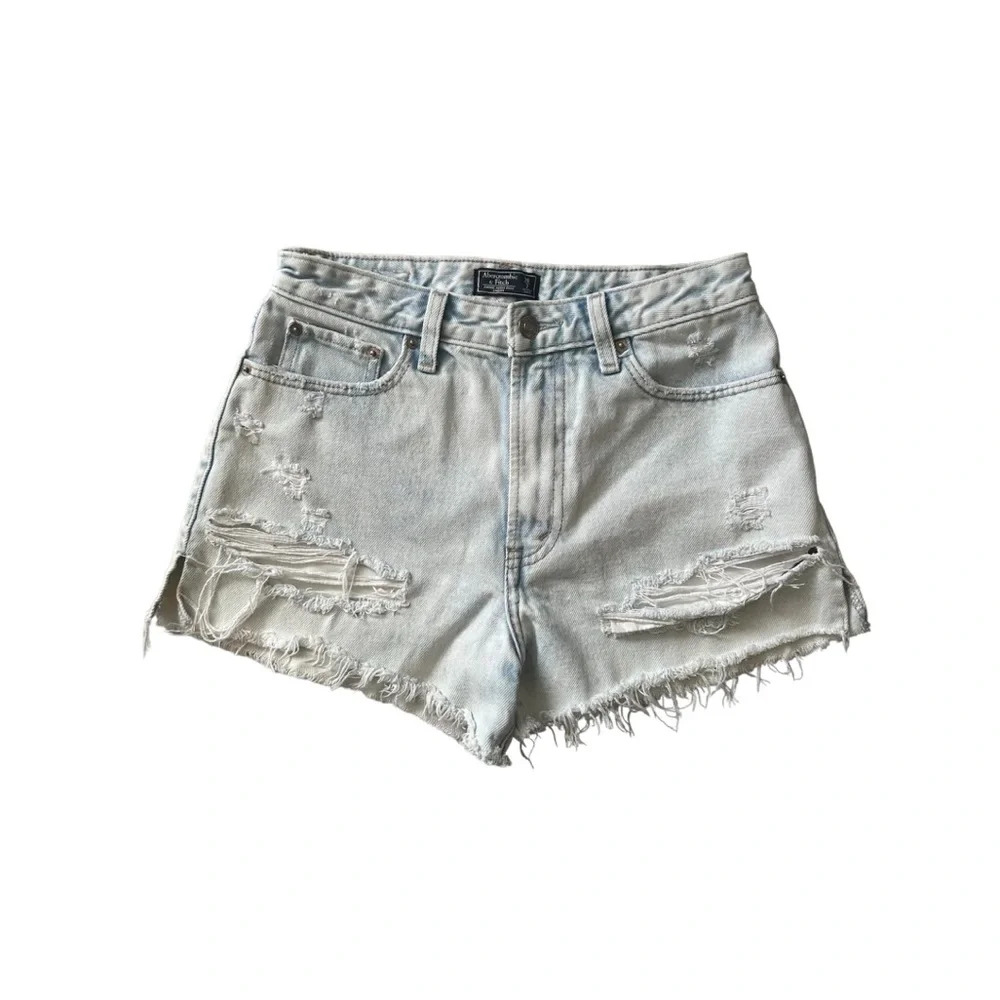 Abercrombie & Fitch Annie High Rise Shorts‎ Light Wash Size 26 (Size 2)